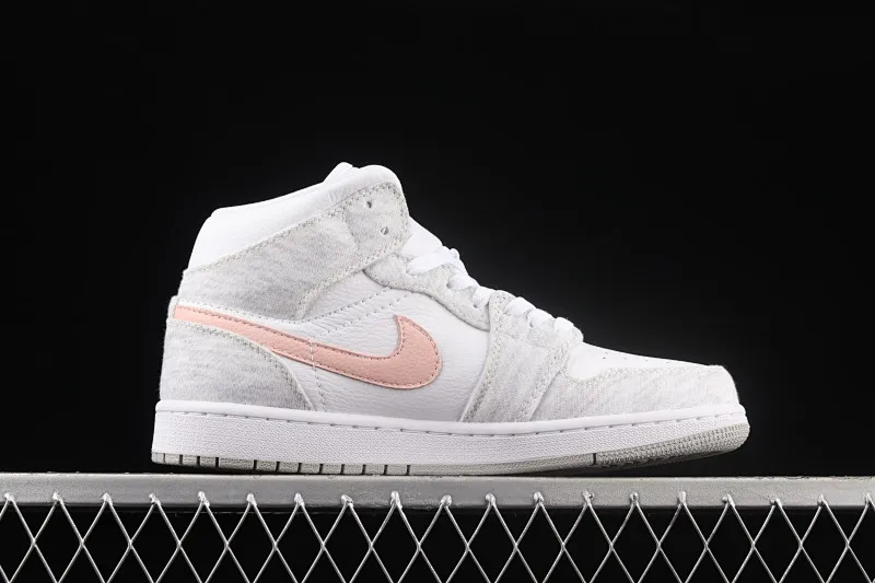 All Categories Air Jordan Jordan Series Basketball Shoes Air Jordan 1 Mid Air Jordan 1 Mid AJ1 Joe 1 White Gray Pink Mid-top Cultural Basketball Shoes DN4045-001